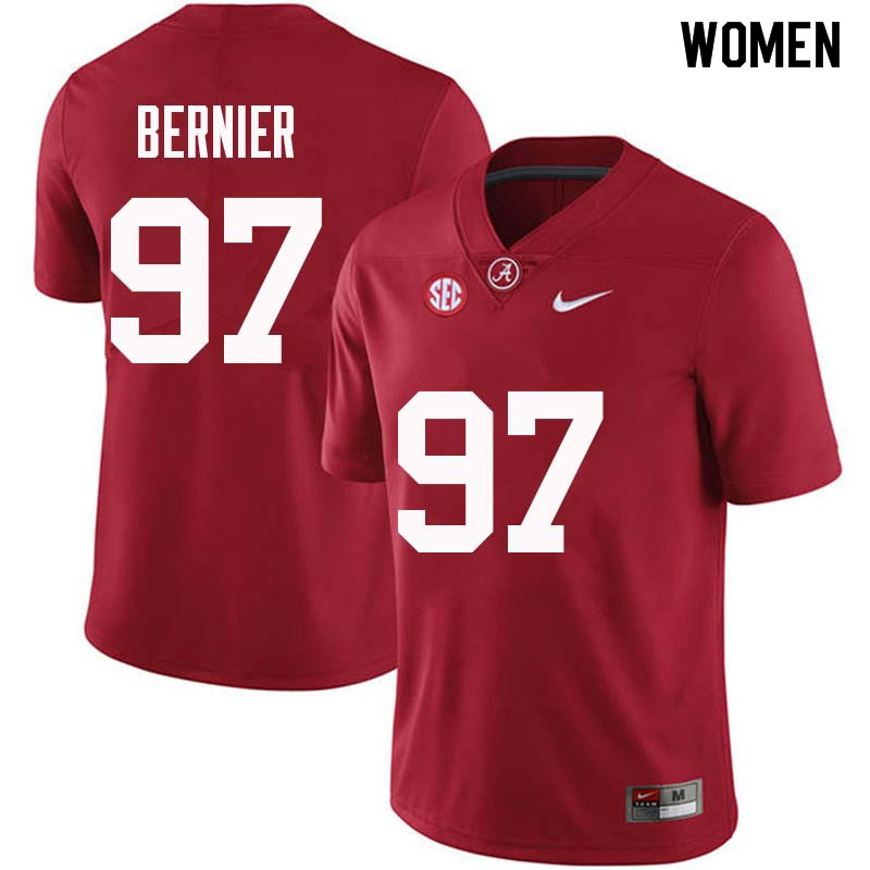 Women #97 Mike Bernier Alabama Crimson Tide College Football Jerseys Sale-Crimson